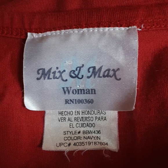 Mix and max short sleeve top - Picture 3 of 4